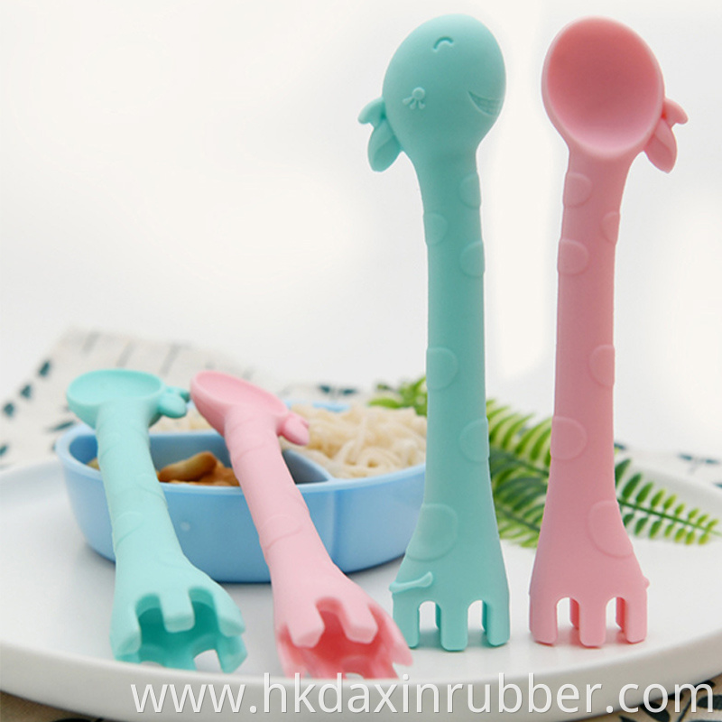 Silicone Spoon Fork Tableware Set